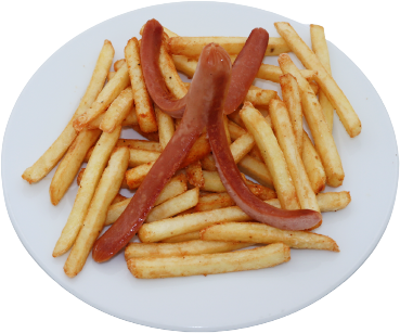 Pølse/pommes frites